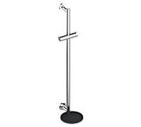 Keuco 59585170911 finition aluminium / noir-gris, barre murale 855mm, carré Rosetten