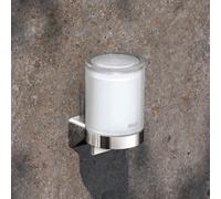 KEUCO Distributeur de savon Aveno 14652019000 180 ml verre satiné à coller/visser chromé
