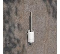 KEUCO AVENO ensemble de brosses de toilettes 14664019000 avec boîtier en verre cristal véritable, à coller/visser, chromé