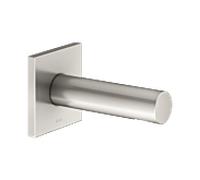 Keuco bec de baignoire 59545050002 130 mm, nickel brossé, rosace carrée