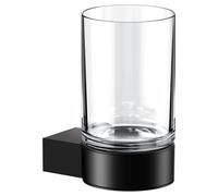 Keuco Black Selection set de tasses en verre avec poignées noir-transparent 14950379000