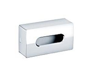 Keuco Boîte Kleenex Universal 04977170000 fermée sur le côté, finition aluminium