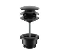 Keuco - Bonde de lavabo, Click Clack, noir mat 59902370000