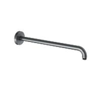 Keuco bras de douche 51688130400 chrome noir brossé, saillie 462 mm, pour raccordement mural G 2000 / 2
