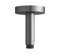 Keuco bras de douche 51689130100 chrome noir brossé, saillie 100 mm, pour raccordement au plafond G 2000 / 2