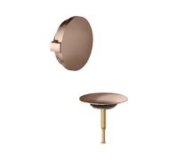 KEUCO Cache pour garniture d'écoulement et de trop-plein baignoire, 59930290070, Couleur: rouge or brossÃ©