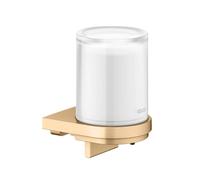 Keuco Collection Moll - Distributeur de savon avec support, verre dépoli/laiton brossé 12752259000