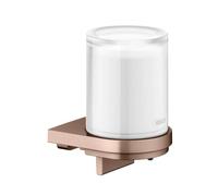 Keuco Collection Moll - Distributeur de savon avec support, verre dépoli/or rouge brossé 12752299000