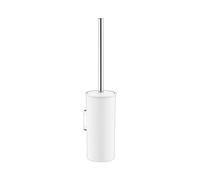 KEUCO COLLECTION MOLL Ensemble brosse WC, brosse avec couvercle, 12764010100, Couleur: chromé / blanc