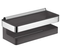 Keuco Collection Moll - Étagère avec raclette à vitre, longueur 24 cm, anthracite/chrome 12759010001