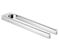 Keuco Collection Moll - Porte-serviettes double, longueur 34 cm, chrome 12719010000