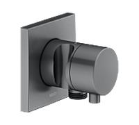 Keuco Comfort Select , support de douche, poignée match0 , carré, chrome noir brossé