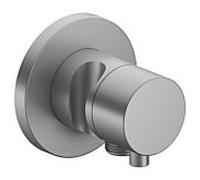 Keuco Comfort Select , support de douche, poignée match0 , rond, finition aluminium