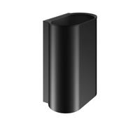 KEUCO Corbeille à déchets, fixation invisible, 30 l, 14988370000, Couleur: noir mat / noir