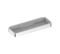 Keuco corbeille de Plan Keuco 14958010038 en 2 parties, chromé / gris clair