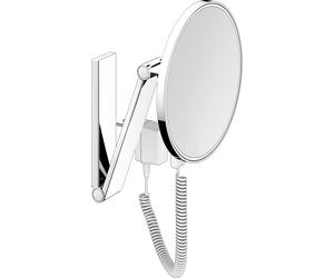 Keuco Cosmetic mirrors miroir cosmétique 21.2x31.4 cm arrondi avec éclairage chrome 17612019001