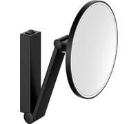 Keuco Cosmetic mirrors miroir cosmétique 21.2x31.8 cm arrondi avec éclairage noir 17612379004