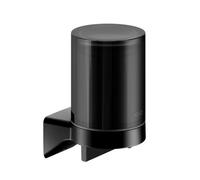 KEUCO Distributeur de savon Aveno, 180 ml, verre satiné, noir mat (14652379000)