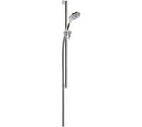 Keuco douche match0 51587050000 nickel brossé, barre murale 900 mm, 3 modes de jet