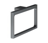 KEUCO EDITION 11 Anneau porte-serviettes, pivotant, forme fermée, 11121130000, Couleur: Chrome noir brossé