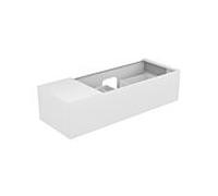Keuco Edition 11 armoire 31164270000 140 x 35 x 53,5 cm, verre dépoli, de la peinture et blanc