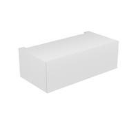 KEUCO EDITION 11 Armoire basse, 1 tiroir frontal, avec éclairage LED, 1050x350x535mm, 31312300100, Corps/Avant: Laqué blanc mat soyeux / verre blanc