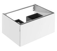 KEUCO EDITION 11 ART double lavabo encastré en acier émaillé, 1206x4x493mm, avec 2x1 trou pour robinetterie, 32590541202, Couleur: fumer