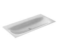 KEUCO EDITION 11 ART lavabo à encastrer en acier émaillé, 1206x4x493mm, sans trou pour robinetterie, 32590531200, Couleur: Satin bleu