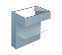 KEUCO EDITION 11 ART Meuble sous-lavabo avec tablette, 800x870x490mm, 32510530800, Corps/Avant: Blue Satin Laque satinée / Blue Satin Laque satinée