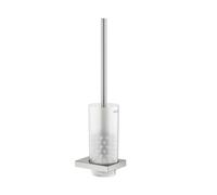 Keuco Edition 11 - Brosse de toilette avec support, verre dépoli/acier inoxydable 11164069000