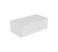 KEUCO EDITION 11 Buffet, 1 tiroir frontal, 1050x350x535mm, 31324180000, Corps/Avant: Verre Cachemire Laque Cachemire Soie Mat / Cachemire Verre