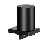 Keuco Edition 11 distributeur de lotion 11152379000 avec verre en cristal véritable et support, noir mat