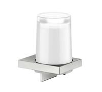 Keuco Edition 11 - Distributeur de savon avec support, verre dépoli/acier inoxydable 11152069000
