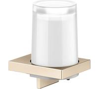 KEUCO Distributeur de savon Edition 11 - verre renversé en cristal véritable 180 ml - bronze brossé