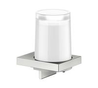 Keuco Edition 11 - Distributeur de savon avec support, verre dépoli/acier inoxydable 11152069000