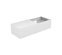 Keuco Edition 11 Élément bas 31166300100 140x35x53,5cm, m LED, Lck mat, verre blanc