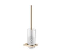 Keuco Edition 11 - Brosse de toilette avec support, verre dépoli/bronze brossé 11164039000