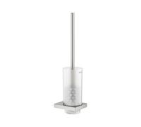 Keuco Edition 11 - Brosse de toilette avec support, verre dépoli/acier inoxydable 11164069000