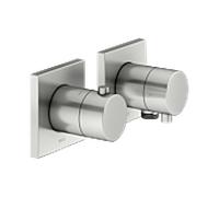 KEUCO Edition 11 kit de raccords de thermostat 51153211122 pour 2 Verbraucher , avec raccord de tuyau, finition inox