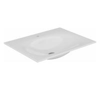 KEUCO Lavabo à encastrer Edition 11 – 704×17×538 mm, 1 trou robinet, blanc (31140310701)