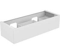 KEUCO EDITION 11 Meuble sous-lavabo pour double lavabo encastré, 1 tiroir frontal, 1400x350x535mm, 31267140000