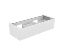 KEUCO EDITION 11 Meuble sous-lavabo pour double lavabo encastré, 1 tiroir frontal, avec éclairage LED, 1400x350x535mm, 31267140100