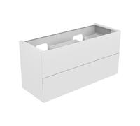 KEUCO EDITION 11 Meuble sous-lavabo pour double lavabo encastré, 2 tiroirs à casseroles, 1400x700x535mm, 31264180000