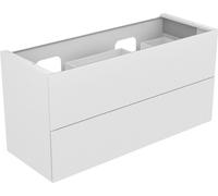 KEUCO EDITION 11 Meuble sous-lavabo pour double lavabo encastré, 2 tiroirs à casseroles, 1400x700x535mm, 31264210000