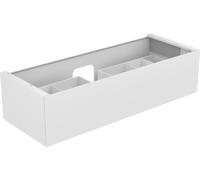 KEUCO EDITION 11 Meuble sous-lavabo pour lavabos à encastrer, 1 tiroir frontal, avec éclairage LED, 1400x350x535mm, 31261180100