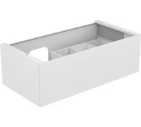 KEUCO Meuble sous-lavabo Edition 11 – 1 tiroir, lavabo à gauche, 1050×350×535mm, Blanc laqué