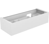 KEUCO EDITION 11 Meuble sous-lavabo pour lavabos encastrables, 1 tiroir frontal, position du lavabo à droite, 1400x350x535mm, 31266850000