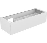 KEUCO EDITION 11 Meuble sous-lavabo pour lavabos encastrables, 1 tiroir frontal, position du lavabo à gauche, 1400x350x535mm, 31265180000