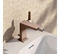 KEUCO EDITION 11 Mitigeur monocommandé pour bidet, avec garniture découlement, 51109290000, Couleur: rouge or brossÃ©