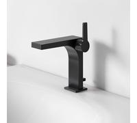 KEUCO Mitigeur monocommande lavabo EDITION 11 150 avec garniture de vidage noir mat
